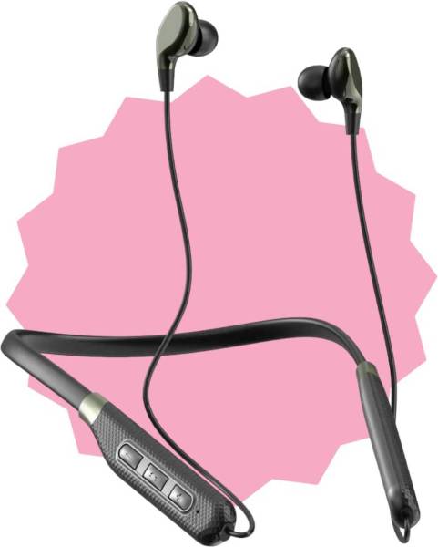Bxeno crazy fire hifi M-7v5.0 Neckband 45Hours Playtime|Dual Pairing|300mAh Bluetooth Headset