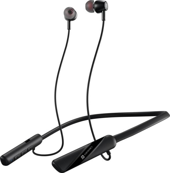 Portronics Harmonics Z10 In Ear Bluetooth Headphone With Mic,35Hr Playtime,Type C Charging Bluetooth Headset