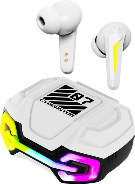 Nu Republic Cyberstud X7 TWS Earbud with 70hr Playtime, ANC + ENC Quad Mics & XBass Bluetooth