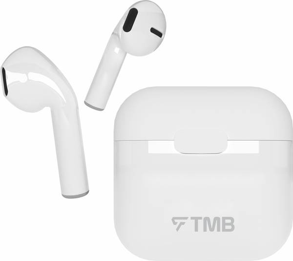 TMB D1 Mini TWS Buds 15hrs Playtime, BT5.2, Dual Mic, Fast Charging, 400mah Battery Bluetooth Headset