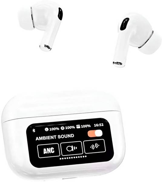 Brolan Wireless Earphone BT5.3 Earbuds Noise Reduction With Touch Display Screen Bluetooth Gaming