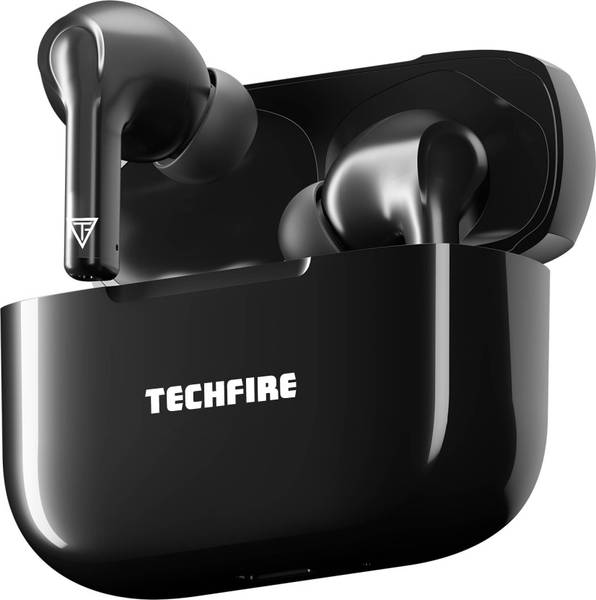 TECHFIRE Atom 161 TWS Earbuds with 100 HRS Playtime,(50ms Low Latency), Bluetooth v5.3 Bluetooth
