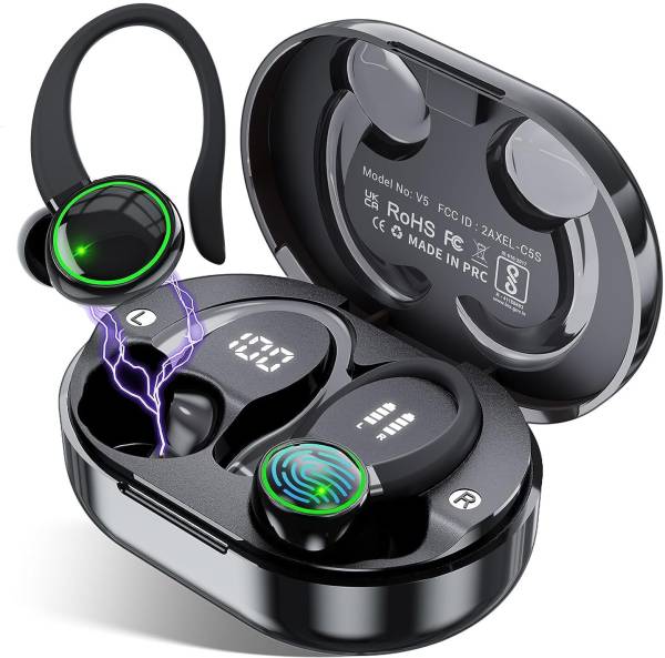 Edyell V5 Earhook Black Bluetooth Headset