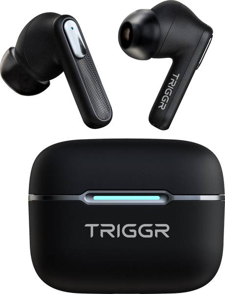 TRIGGR Ultrabuds N1 with ENC, 40H Battery, Trucomm Calling, 40ms Latency Gaming, v5.3 Bluetooth Headset