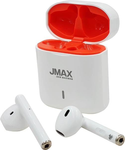 Jmax JM-TW-12 | 24H Non-Stop Music | High Base Sound| 200mAh Case | 2H Talk Time Bluetooth