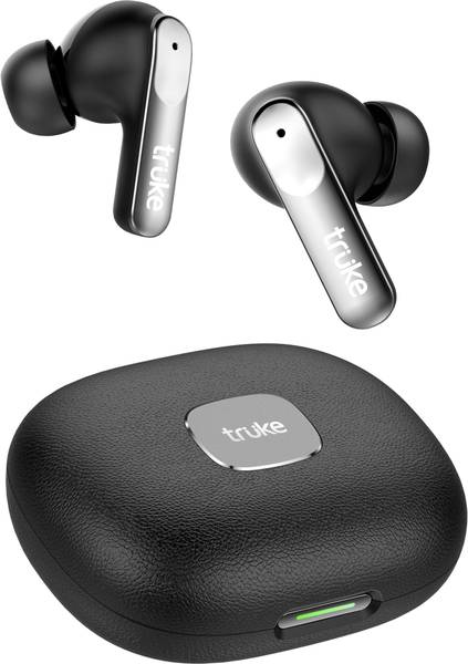 truke Mega 8 earbuds w/ 24-bit Spatial Audio, 70H Playtime, 13mm Drivers, Quad-Mic ENC Bluetooth