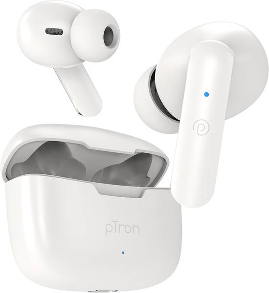 PTron Bassbuds Joy TWS with 32hrs Playtime, 13mm Drivers, Stereo Calls,Type-C Charging Bluetooth