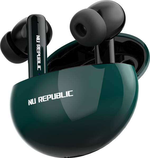 Nu Republic Epic ANC with 64 hrs Playtime, X-Bass Technology, ANC+ENC Quad Mic, Hall Sensor Bluetooth Headset