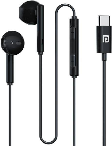 Portronics Conch Theta C Type C Wired Earphone With HD Quality In-Line Mic,14.2mm Driver Wired