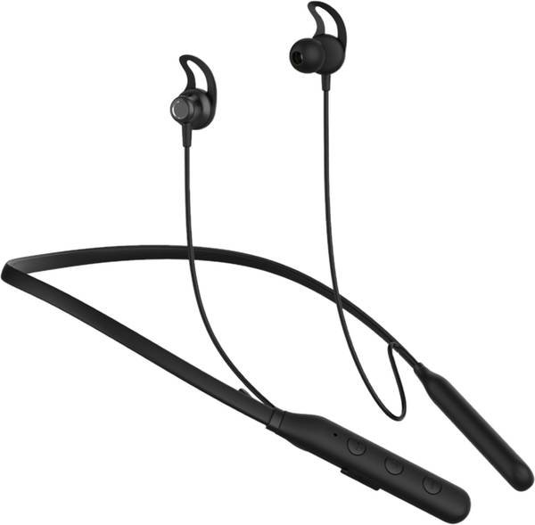 TecSox Tecband Pulse 300 Wireless Neckband|40H Playback| IPX 4 | Boom Bass [Black] Bluetooth