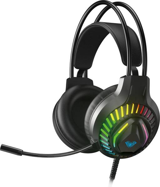 Aula S605 Professional RGB Gaming Headphones with Adjustable Mic Wired Gaming Headset
