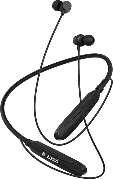Aroma NB120 Banner Upto 40H Playtime*, ENC, Fast Charging Dual Pairing Neckband Bluetooth