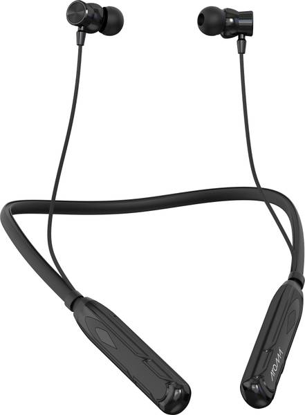 Aroma NB123A Upto 100H Playtime, ENC, Magnetic On/Off, Voice Changer Neckband Bluetooth