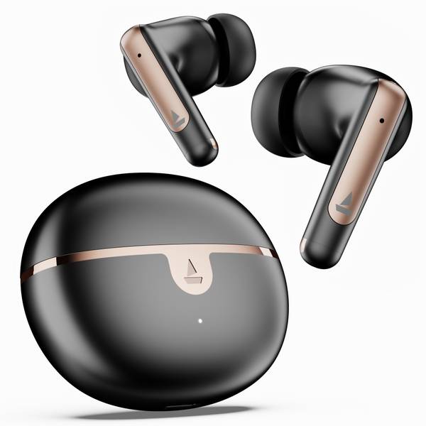 boAt Airdopes 161 ANC Elite w/ ANC, 50 HRS Playback, ASAP Charge & ENx Technology Bluetooth Headset