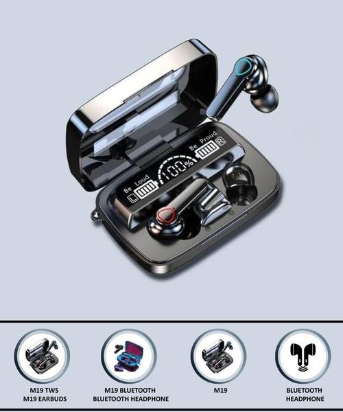 Seashot M19 Wireless Headphone with Powebank Touch N14 Bluetooth Bluetooth