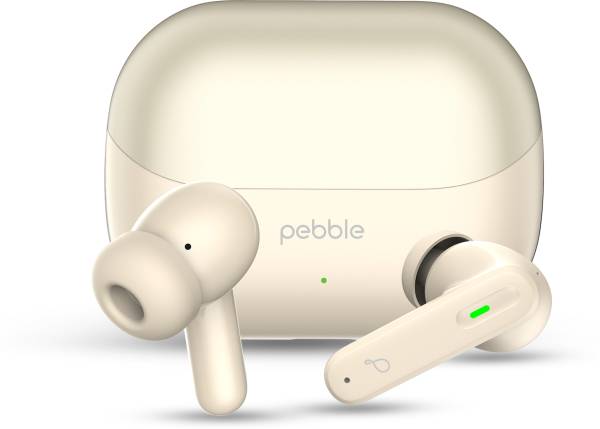 Pebble BlissBuds Ace Deep Bass Clear Sound, ANC, ENC with Quad Mic, Low latency Mode Bluetooth Gaming Headset