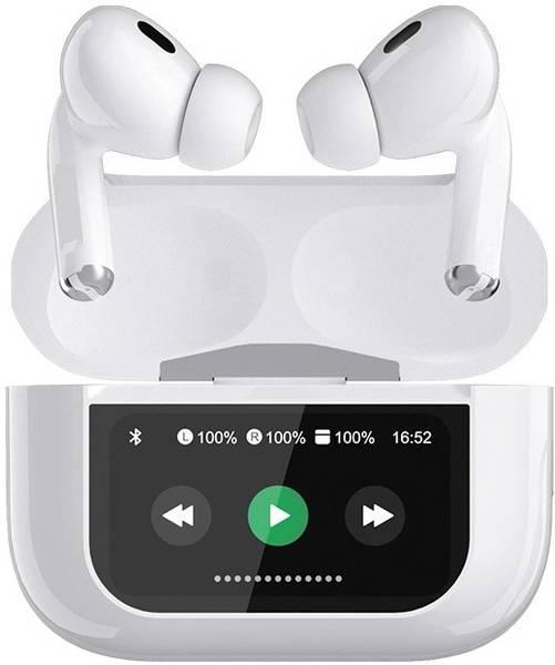 FM BEATZ Airpods Pro LCD Wireless with Fast Charge 32 Hrs Battery Life with mic Bluetooth without Mic Headset Price History