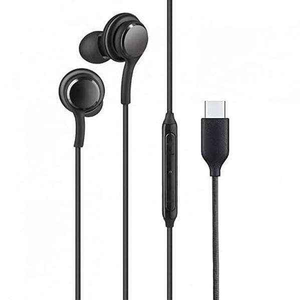 Niztech Type-C Wired Earphones  Hi-Res Audio, Deep Bass, Mic Support Wired