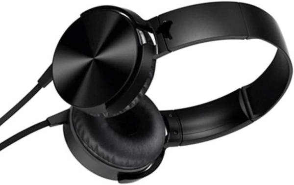 SANNO WORLD Black colour On-Ear Wired Headphone Good Sound Quality Bass Lightweight Wired Wired