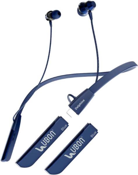 delphine Ubon Neckband Bullet Series CL-35 Wireless with extra Battery (350mAh) blue Bluetooth Headset