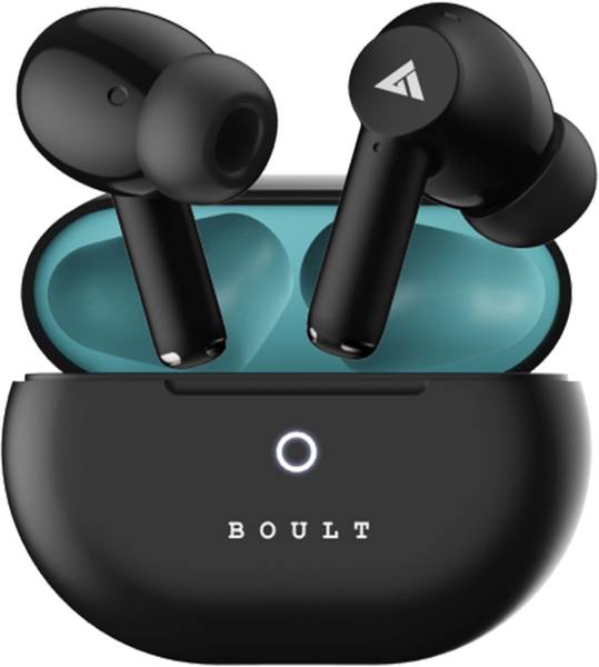 Boult W40 with Quad Mic ENC, 48H Battery Life, Low Latency Gaming, Made in India, 5.3v Bluetooth Headset