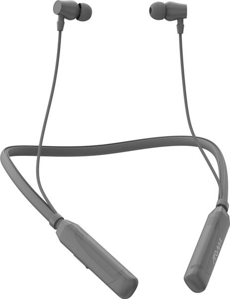 Aroma NB119 Clear Upto 60 Hours Playtime* Magnetic On/Off, ENC, Voice Changer Neckband Bluetooth