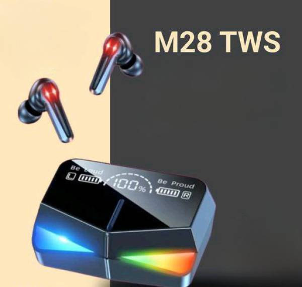 JAMMY ZONES M28 Earbuds/TWs/buds with 280H Playtime, Mirror Display with Power Bank Bluetooth Headset