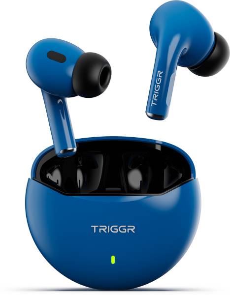 TRIGGR Rizz with 40H Playback, Spherical Design, 13mm Drivers, Rich Bass, Fast Charging Bluetooth