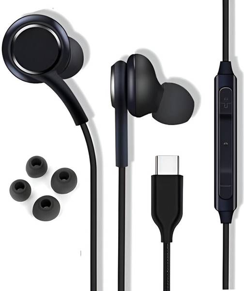 GadgetWave Original Type-C Earphones: Pure Sound, Deep Bass Wired