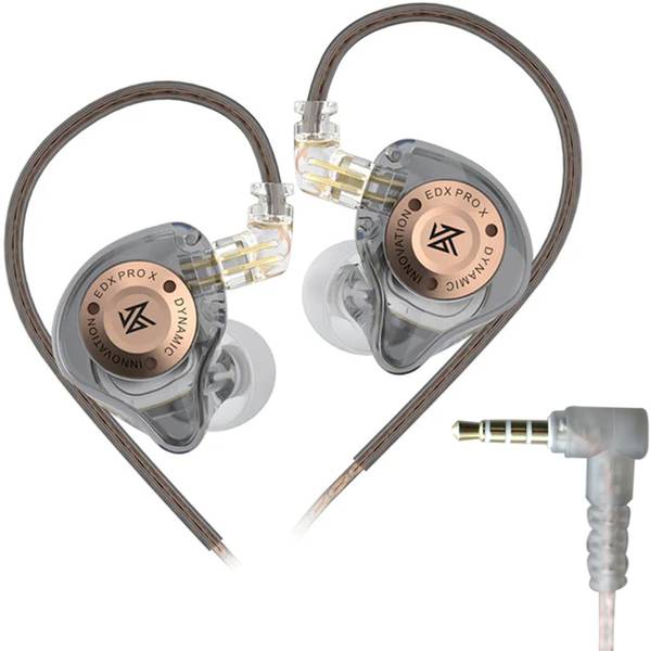 KZ EDX Pro X In Ear Monitor Wired Earphone |3.5mm Jack |Dynamic Driver IEM Wired Headset