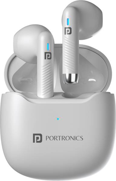 Portronics Harmonics Twins S12 in Ear Earbuds With Mic,24H Playtime,Game/Music Mode,BT5.3v Bluetooth Headset