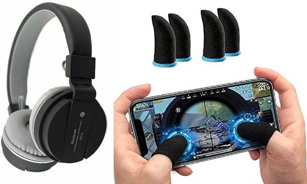 REEPUD HEADPHONE with 2 PAIR GAMING GLOVES Bluetooth