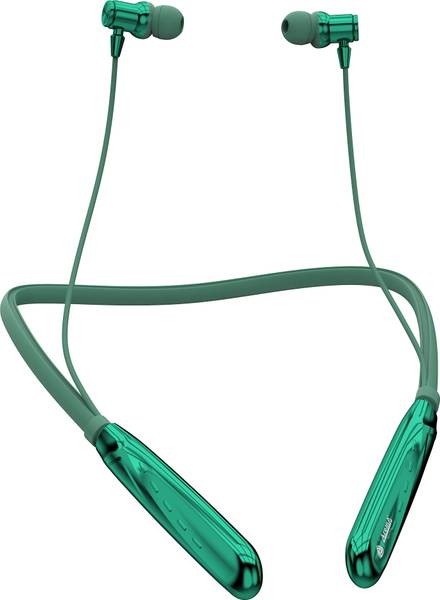 Aroma NB119 Zebra Upto 100H Playtime, ENC, Magnetic On/Off, Fast Charging Neckband Bluetooth