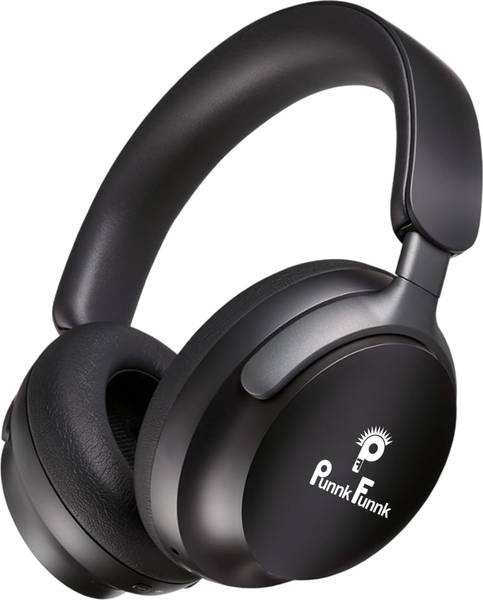 PunnkFunnk Wireless Bluetooth Headphones with Deep Bass, Noise Cancellation & 30H Playtime