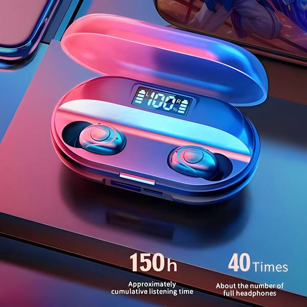 MR.NOBODY T2 Bluetooth Earbuds with Built in Power Bank 1500mah