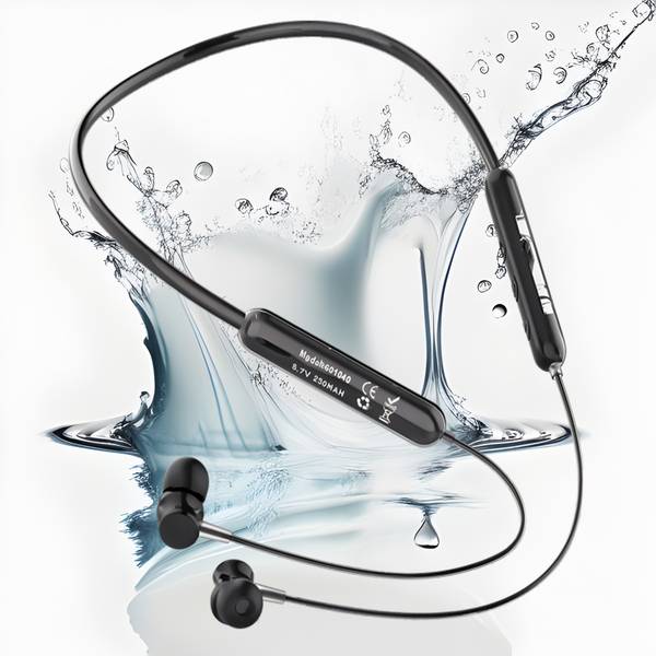PTROX N70 Fast Charging Transparent Desine Battery Life 3 Days wireless neckband D77 Bluetooth