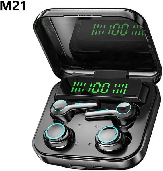 DigiClues M21 Couple Wireless with Fast Charge 48 Hrs Battery Life Earphones with mic Bluetooth