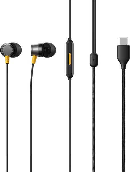 realme Buds 3 Wired Earphone with Type-C Jack, HD Microphone and Tangle-free Cable Wired