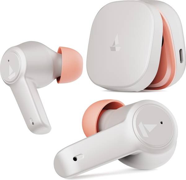 boAt Airdopes 411ANC with upto 17.5 Hours Playback and ASAP Charge Bluetooth Headset  (Grey Hurricane, True Wireless)