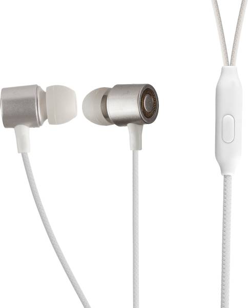 IAIR H5 Wired Earphone with in-Built Mic, H5 Silver Deep Bass Wired