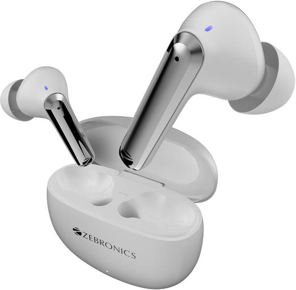 ZEBRONICS Pods K3 TWS with 40H Backup, Dual EQ Modes, Quad Mic ENC, Rapid Charging,BT v5.4 Bluetooth