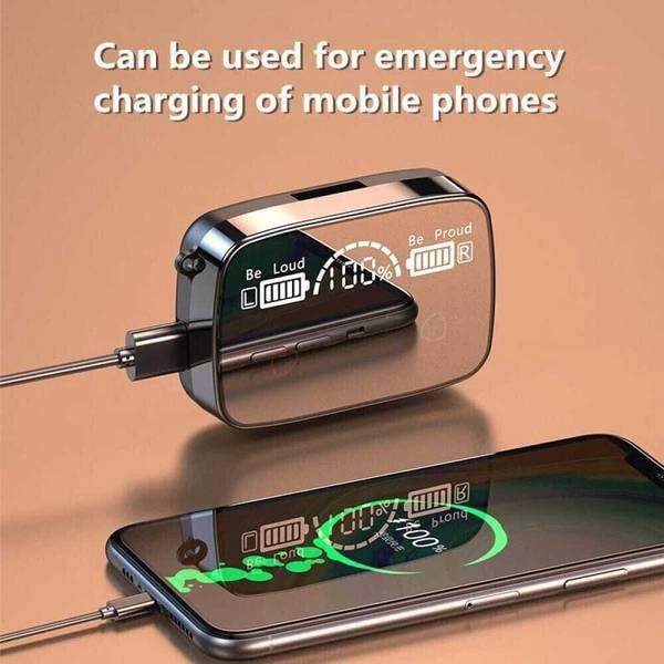 GWALBROS Premium M19 tws bluetooth 5.0 wireless Digital Display 13mm Drivers F3 Bluetooth Bluetooth