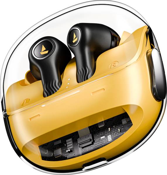 boAt Nirvana Crystl, Transparent Case,360 Spatial Audio, ANC(~32dB), 100Hrs Battery Bluetooth