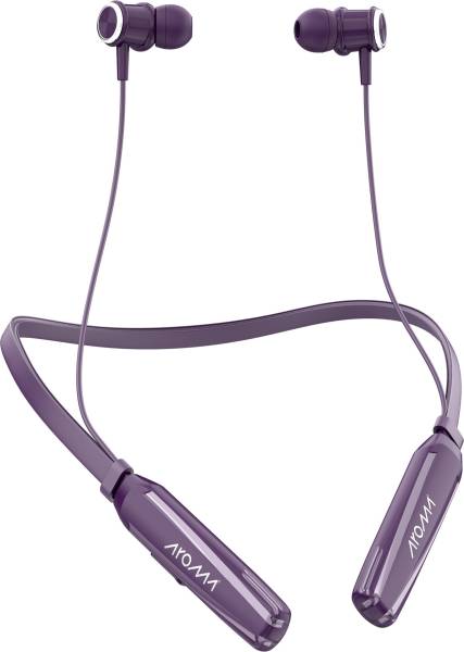 Aroma NB123 Beyond Upto 100 Hours* Playtime, Dual Pairing, Voice Changer Neckband Bluetooth