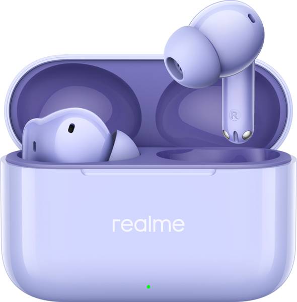 realme Buds T200 Hi-Res audio with 32dB ANC,12.4mm Quad Mic,50 Hrs Playback,BT 5.4,IP55 Bluetooth