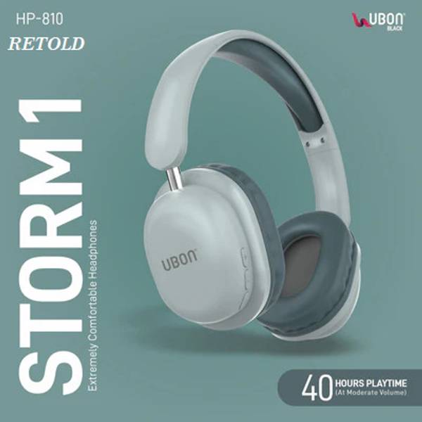 retold UBON HP-810 : Foldable Wireless Headphones with Immersive Sound and AUX Mode Bluetooth