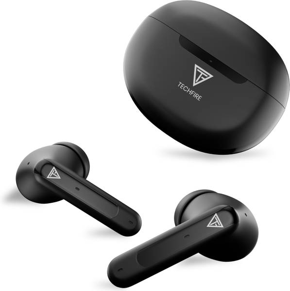 TECHFIRE Bullets 360 TWS Earbuds with 100 HRS Playtime,(50ms Low Latency), Bluetooth v5.3 Bluetooth