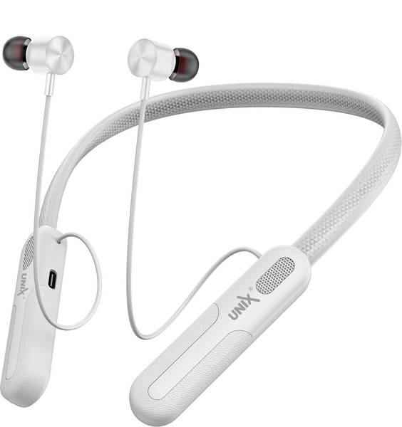 Unix Retro ENC with 450 Hr Playtime, Magnetic On & Off With Voice Changing Function Bluetooth Headset