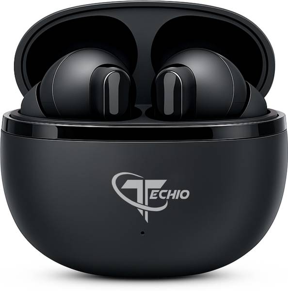 Techio Nirvana ION Bluetooth 5.3 Earbuds C7 with 3D Sound Quality, Bluetooth