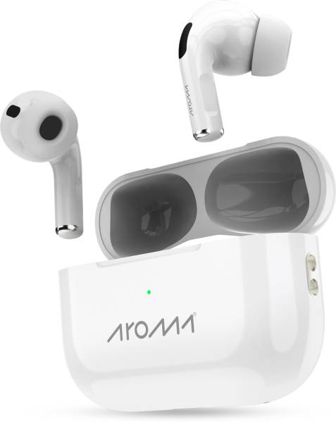 Aroma NB126 Epitome upto 50 Hours* Playtime, Dual Pairing, Deep Bass Earbuds Bluetooth Headset